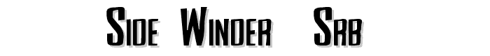 Side Winder (sRB) font